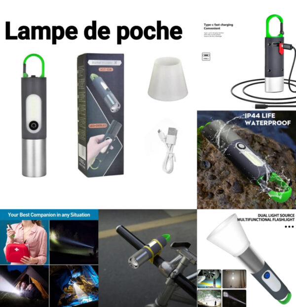 Lampe de poche rechargeable